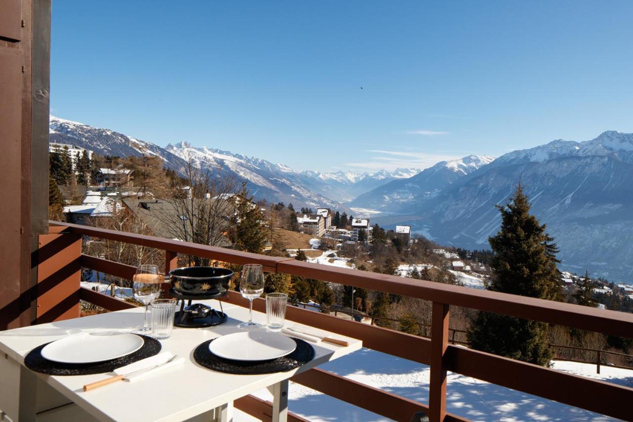 Magnifique Appartement Proche Du Centre Et Du Ski Crans-Montana Zewnętrze zdjęcie